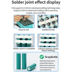 Machine à Souder Par Points Multi-protections Appareil De Soudage à Batterie Au Lithium Kit Complet De Bricolage Pour Feuille Nickelée De 0,25 Mm Et Feuilles De Nickel Pur De 0,15 Mm -Pas Cher Pro Bricoleur Magasin 75281346 5