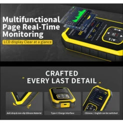 SEENLIN Détecteur De Rayonnement Nucléaire Compteur Geiger Compteur De Rayonnement LCD Portable Dosimètre Testeur De Radioactivité à Rayons X à Rayons γ à Rayons β -Pas Cher Pro Bricoleur Magasin 75560943 5