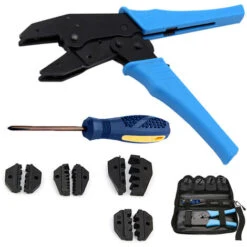 SWANEW Pince à Sertir 0,5-35MM² Tournevis Embout De Câble Avec Poche Cosses Auto