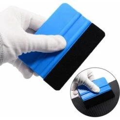 YIDOMDE 2 PCS Raclette Avec Bord Fibre Pour Voiture Vinyle Wrapping, Durable Raclette De Film De Fenêtre, Autocollant Décalque Raclette - Bleu -Pas Cher Pro Bricoleur Magasin 76000627 3