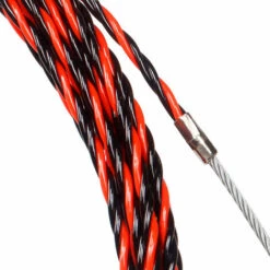 Aiguille Electricien 50M Tire Fil Electrique 5mm Diamètre Aiguille Tire Fil, Rétractable D'installation Pour Tire Cable Et Rallonge En Acier Spiralé Flexible Tire Fils Electrique Tire Fils D'électrici -Pas Cher Pro Bricoleur Magasin 76573698 3