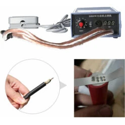 Poste De Soudure Par Point Machine De Soudage Par Points Domestique Haute Puissance 5000W Petite Pédale De Soudage Par Points De Batterie 18650 Portable 110-240V Avec Batterie Au Lithium, Prise Europé -Pas Cher Pro Bricoleur Magasin 77337335 4