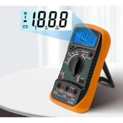 Multimètre Numérique LCD, Haute Qualité Voltmètre Ampèremètre Ohmmètre, Portable Digital Testeur Electrique Mesure Tension Courant Continuité Résistance AC DC Circuit Diodes Transistors 9 Multimètre Numérique LCD, Haute Qualité Voltmètre Ampèremètre Ohmmètre, Portable Digital Testeur Electrique Mesure Tension Courant Continuité Résistance AC DC Circuit Diodes Transistors -Pas Cher Pro Bricoleur Magasin 77638336 5