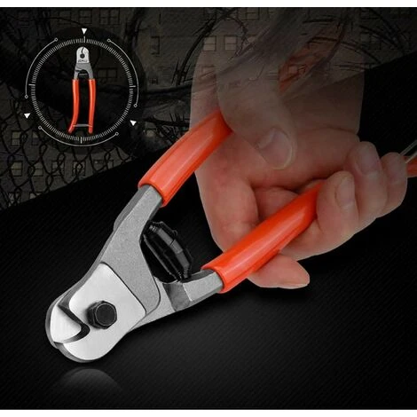 Pince Coupe-câble 200mm Acier Au Chrome Vanadium Coupeur, Convient Pour Couper Les Câbles En Cuivre, Câble En Fil D'acier, En Aluminium Et Les Câbles Electriques 5 Pince Coupe-câble 200mm Acier Au Chrome Vanadium Coupeur, Convient Pour Couper Les Câbles En Cuivre, Câble En Fil D'acier, En Aluminium Et Les Câbles Electriques – Image 5