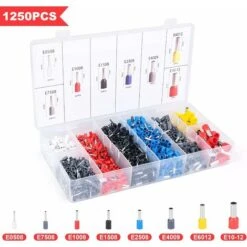 Pince Et Tenaille Kit D'outils De Sertissage De Virole Avec Kit De Bornes De Viroles De Fil 1250 Pièces, Pince à Sertir Auto-ajustable, Pince à Sertir De Virole Pour AWG 23–7 (0,25-10 Mm2) -Pas Cher Pro Bricoleur Magasin 78150099 5
