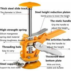 MINKUROW Lot De 2 Supports De Nivellement Pour Carrelage Mural - Pour Nivellement De Carrelage - Pour La Hauteur Supérieure - Pour Le Nivellement Des Carreaux - Pour Le Mur, Le Nivellement Vertical -Pas Cher Pro Bricoleur Magasin 80410820 3