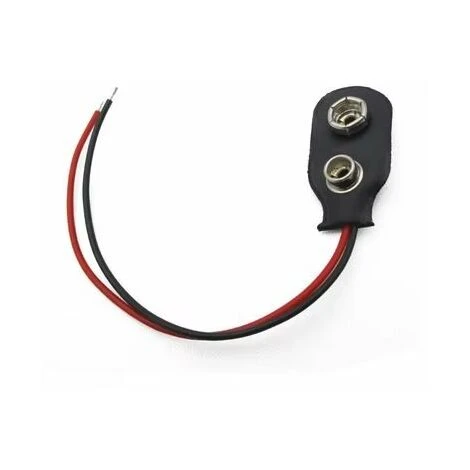 5XpcsBatterie Noir En Plastique Dur De Logement 1 Type De Fil 9V, 3 5XpcsBatterie Noir En Plastique Dur De Logement 1 Type De Fil 9V, – Image 3