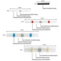 Cosses Electriques, 100 Pièces 5 Tailles Butt Fil-Connecteurs, Connexions De Câbles Thermorétractables Et Connecteurs De Soudage De Soudure,Souder Gaine Thermorétractable Terminaux -Pas Cher Pro Bricoleur Magasin 80713584 2
