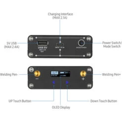 Stylo De Soudage Par Points Portable Kit De Soudage Par Points Mini Machine De Soudage Par Points Pour Batterie Au Lithium 30 Vitesses Réglable Avec Stylo De Soudage De Type Fendu Feuille De Nickel 2M (Noir) -Pas Cher Pro Bricoleur Magasin 81574401 3