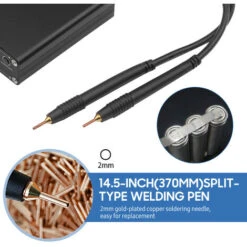 Stylo De Soudage Par Points Portable Kit De Soudage Par Points Mini Machine De Soudage Par Points Pour Batterie Au Lithium 30 Vitesses Réglable Avec Stylo De Soudage De Type Fendu Feuille De Nickel 2M (Noir) -Pas Cher Pro Bricoleur Magasin 81574401 4