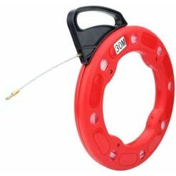 AIDUCHO Extracteur De Fil De Tête De Ressort En Nylon Rouge De 4,0 Mm 30 M à Travers Le Nylon De Fibre De Verre De Câble Mural, 30 Mètres/98,4 Pieds -Pas Cher Pro Bricoleur Magasin 82242357 4