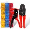 Pince à Sertir Kit De Pince à Dénuder De Câbles TEENO,700 Pièces Cosse Electriques à Sertir De AWG20-10(0,5-6mm²) Cosses à Sertir