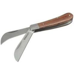 STANLEY Couteau D'électricien à 2 Lames Manche Bois - STHT0-62687