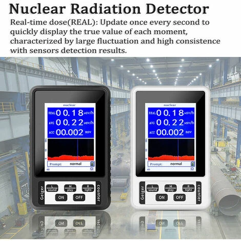 Détecteur De Rayonnement Nucléaire Portable Personals Compteur Geiger Rayons X Rayons γ Outil De Détection De Rayons β Modes De Dose Cumulée Moyenne En Temps Réel Testeur Radioactif Domestique Pratiqu 2 Détecteur De Rayonnement Nucléaire Portable Personals Compteur Geiger Rayons X Rayons γ Outil De Détection De Rayons β Modes De Dose Cumulée Moyenne En Temps Réel Testeur Radioactif Domestique Pratiqu – Image 2