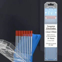 Aiguille De Tungstène, électrode De Tige De Tungstène Pour Machine à Souder à L'arc, (tête Rouge 3.0X150, 10 Pièces/boîte)