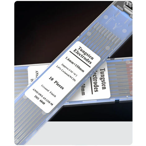 Aiguille De Tungstène, électrode De Tige De Tungstène Pour Machine à Souder à L'arc, (tête Rouge 2.4X150, 10 Pièces/boîte) 2 Aiguille De Tungstène, électrode De Tige De Tungstène Pour Machine à Souder à L'arc, (tête Rouge 2.4X150, 10 Pièces/boîte) – Image 2