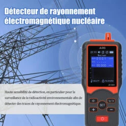 Compteur Geiger Complet + Detecteur De Rayonnement Electromagnetique, Prise En Charge De La Detection De La Temperature Et De L'humidite -Pas Cher Pro Bricoleur Magasin 85916066 3