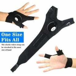 Gants De Lampe De Poche LED, Cadeaux Pour Homme, Lui, Papa, Petit Ami, Gadget Cool, Lumières Mains Libres Pour Camping, Pêche, Réparation, Fête Des Pères, Noël, Anniversaire, Noir, 1 Paire -Pas Cher Pro Bricoleur Magasin 87057442 5