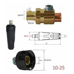 AQIUO Câble De Soudage Rapide Pour Montage Rapide Prise Rapide Soudeur (DKJ10-25 & DKZ10-25) -Pas Cher Pro Bricoleur Magasin 87208686 3
