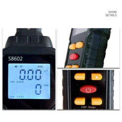 Dosimètre De Rayonnement Numérique Portatif 3-en-1 Champ Magnétique Champ Magnétique Température Détecteur Multifonctionnel Bureau à Domicile Testeur De Rayonnement Alarme Sonore Affichage LCD Avec Ré -Pas Cher Pro Bricoleur Magasin 87412989 3