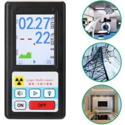 Détecteur De Radiation Nucléaire Compteur Geiger Compteur De Détection Radioactive Portable Dosimètre Radio Actif Détecteur De Rayons X Beta Gamma (Noir) -Pas Cher Pro Bricoleur Magasin 87413042 5