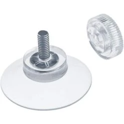 20 X Ventouses Ø 30 Mm Avec Filetage M4x10mm Avec écrous Moletés Transparent