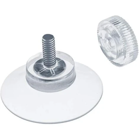 20 X Ventouses Ø 30 Mm Avec Filetage M4x10mm Avec écrous Moletés Transparent 1 20 X Ventouses Ø 30 Mm Avec Filetage M4x10mm Avec écrous Moletés Transparent