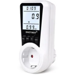 Compteur D'électricité Pour Prise Compteur D'électricité, Compteur De Coût énergétique 16a, Compteur De Consommation D'électricité Avec Rétroéclairage LCD, 7 Modes De Surveillance, Surcharge -Pas Cher Pro Bricoleur Magasin 87837922 3
