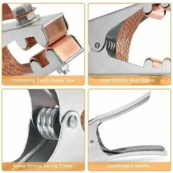 YOIURT Clip De Mise à La Terre, 1 Clip De Mise à La Terre De Soudage, équipement De Soudage Professionnel Durable, Adapté à La Plupart Des Machines à Souder -Pas Cher Pro Bricoleur Magasin 87919811 4