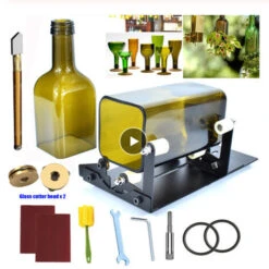 Nouvelle Bouteille Carrée Bouteille En Verre Outil De Coupe Coupe-bouteille De Vin Outil De Bricolage Ensemble D'outils à Main Tête De Coupe à Trois Lames -Pas Cher Pro Bricoleur Magasin 88213789 4