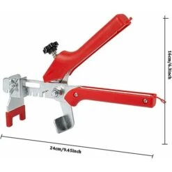 Pinces Pour Carrelage De Sol, Pinces De Nivellement Réutilisables Cales Système De Nivellement De Carrelage Localisateur De Carrelage Outil De Mesure D'installation De Carrelage En Céramique Rouge -Pas Cher Pro Bricoleur Magasin 88669784 2