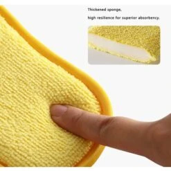 6 Pièces Avec 2 Crochets, Tampons à Récurer De Cuisine En Microfibre, éponges Double Face, Tampons à Récurer, Lavables, Réutilisables -Pas Cher Pro Bricoleur Magasin 88865450 3