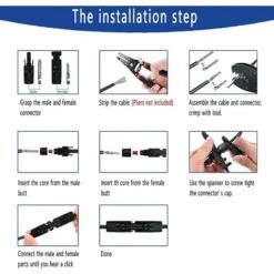 Kit D'outils De Sertissage Compatible Avec Le Connecteur De Câble Solaire MC4, 27 Pièces -Pas Cher Pro Bricoleur Magasin 88919636 4
