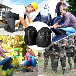 Genouillere Travaux,Genouillères Professionnelles,Heavy Duty Genouillères Rembourrage En Mousse Avec Coussin En Gel Confortables Et Sangles Réglables Pour Le Travail,Sol,Construction, Gardinage -Pas Cher Pro Bricoleur Magasin 89069521 3