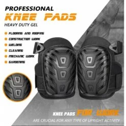 Genouillere Travaux,Genouillères Professionnelles,Heavy Duty Genouillères Rembourrage En Mousse Avec Coussin En Gel Confortables Et Sangles Réglables Pour Le Travail,Sol,Construction, Gardinage -Pas Cher Pro Bricoleur Magasin 89069521 4