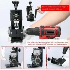 Machine à Dénuder Les Câbles En Cuivre Avec Manivelle Et Perceuse à Main électrique Pour Fil De 1 à 30 Mm -Pas Cher Pro Bricoleur Magasin 89325522 3