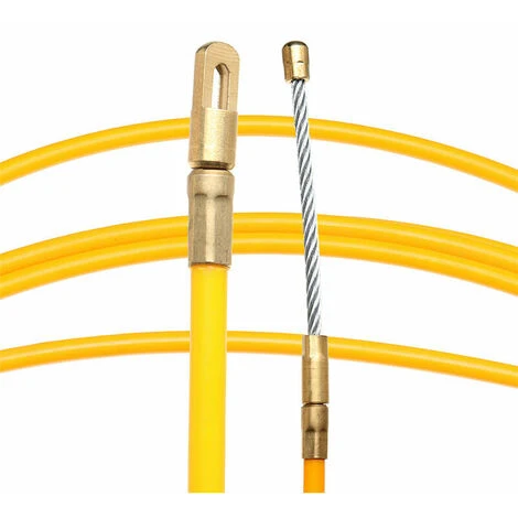 Tire Fils Nylon D=6mm L=25m Fibre De Verre Fil Cable Tige électricien Poussoir Extracteur Conduit Poisson 2 Tire Fils Nylon D=6mm L=25m Fibre De Verre Fil Cable Tige électricien Poussoir Extracteur Conduit Poisson – Image 2