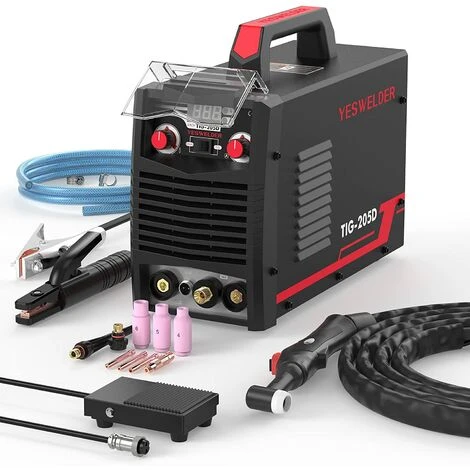 Poste à Souder 205Amp 230V TIG/ARC 2 En 1 HF TIG Convertisseur DC IGBT MMA Avec Pédale De Commande YESWELDER 1 Poste à Souder 205Amp 230V TIG/ARC 2 En 1 HF TIG Convertisseur DC IGBT MMA Avec Pédale De Commande YESWELDER