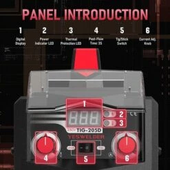 Poste à Souder 205Amp 230V TIG/ARC 2 En 1 HF TIG Convertisseur DC IGBT MMA Avec Pédale De Commande YESWELDER 7 Poste à Souder 205Amp 230V TIG/ARC 2 En 1 HF TIG Convertisseur DC IGBT MMA Avec Pédale De Commande YESWELDER -Pas Cher Pro Bricoleur Magasin 90549974 3