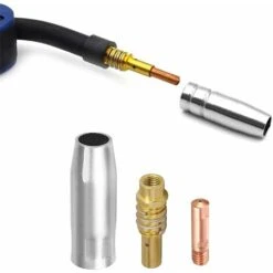 14pcs Poste A Souder Mig Sans Gaz Embouts De Contact De Buse De Soudage 15AK MIG/MAG Support De Connecteur De Gaz M6 0,6 0,8 1,0mm, Buse Gas Conique, Support Tube De Contact, Consommables De Chalumeau 7 14pcs Poste A Souder Mig Sans Gaz Embouts De Contact De Buse De Soudage 15AK MIG/MAG Support De Connecteur De Gaz M6 0,6 0,8 1,0mm, Buse Gas Conique, Support Tube De Contact, Consommables De Chalumeau -Pas Cher Pro Bricoleur Magasin 90563028 3