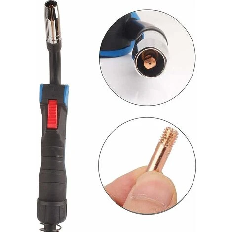 14pcs Poste A Souder Mig Sans Gaz Embouts De Contact De Buse De Soudage 15AK MIG/MAG Support De Connecteur De Gaz M6 0,6 0,8 1,0mm, Buse Gas Conique, Support Tube De Contact, Consommables De Chalumeau 4 14pcs Poste A Souder Mig Sans Gaz Embouts De Contact De Buse De Soudage 15AK MIG/MAG Support De Connecteur De Gaz M6 0,6 0,8 1,0mm, Buse Gas Conique, Support Tube De Contact, Consommables De Chalumeau – Image 4