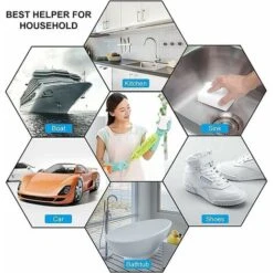 Lot De 100 éponges Magiques En Mélamine Extra Larges Pour Nettoyer La Vaisselle, Les Meubles, Le Sol, Le Bateau, La Baignoire Et Les Murs 9 Lot De 100 éponges Magiques En Mélamine Extra Larges Pour Nettoyer La Vaisselle, Les Meubles, Le Sol, Le Bateau, La Baignoire Et Les Murs -Pas Cher Pro Bricoleur Magasin 90601513 5