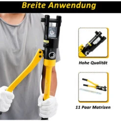 SWANEW Pince à Sertir Delectricien Hydraulique Pince à Sertir 16 à 300 Mm² Pince à Sertir Pour Cosses De Câble -Pas Cher Pro Bricoleur Magasin 90786655 3