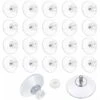 ZXPASRA Lot De 22 Ventouse Filetée Ventouses Avec Filetage, M4 M5 Ventouse En Plastique PVC Suspension Ventouse Transparente Pour Voiture,Camping