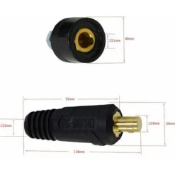 TIG Câble De Soudage Panneau Connecteur-fiche Et Prise Dinse Dinze Raccord Rapide (DKJ35-50 & DKZ35-50) -Pas Cher Pro Bricoleur Magasin 91372640 3
