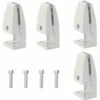 Lot De 4 Pinces De Séparation De Bureau, En Alliage D'aluminium, Clips De Protection Contre Les éternuements, Clips Pour Panneau D'intimité Pour Salle De Classe (5–20 Mm) WHWY