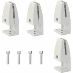 Lot De 4 Pinces De Séparation De Bureau, En Alliage D'aluminium, Clips De Protection Contre Les éternuements, Clips Pour Panneau D'intimité Pour Salle De Classe (5–20 Mm) WHWY