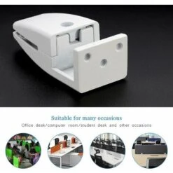 Lot De 4 Pinces De Séparation De Bureau, En Alliage D'aluminium, Clips De Protection Contre Les éternuements, Clips Pour Panneau D'intimité Pour Salle De Classe (5–20 Mm) WHWY -Pas Cher Pro Bricoleur Magasin 92191411 5