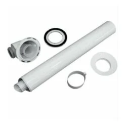 Ventouse Horizontale 0.7m (60/100) Avec 4 Prises Pour Analyse (2 De Chaque Côté)