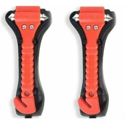 2Pcs Marteaux De Secours Avec Brise-Vitre Et Coupe-Ceinture Pour Voiture-Grand